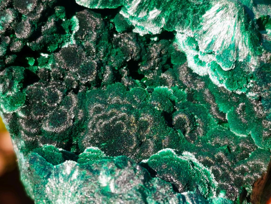 Natural Silky Malachite Specimens x 6 From Kasompe, Congo - Toprock Gemstones and Minerals 