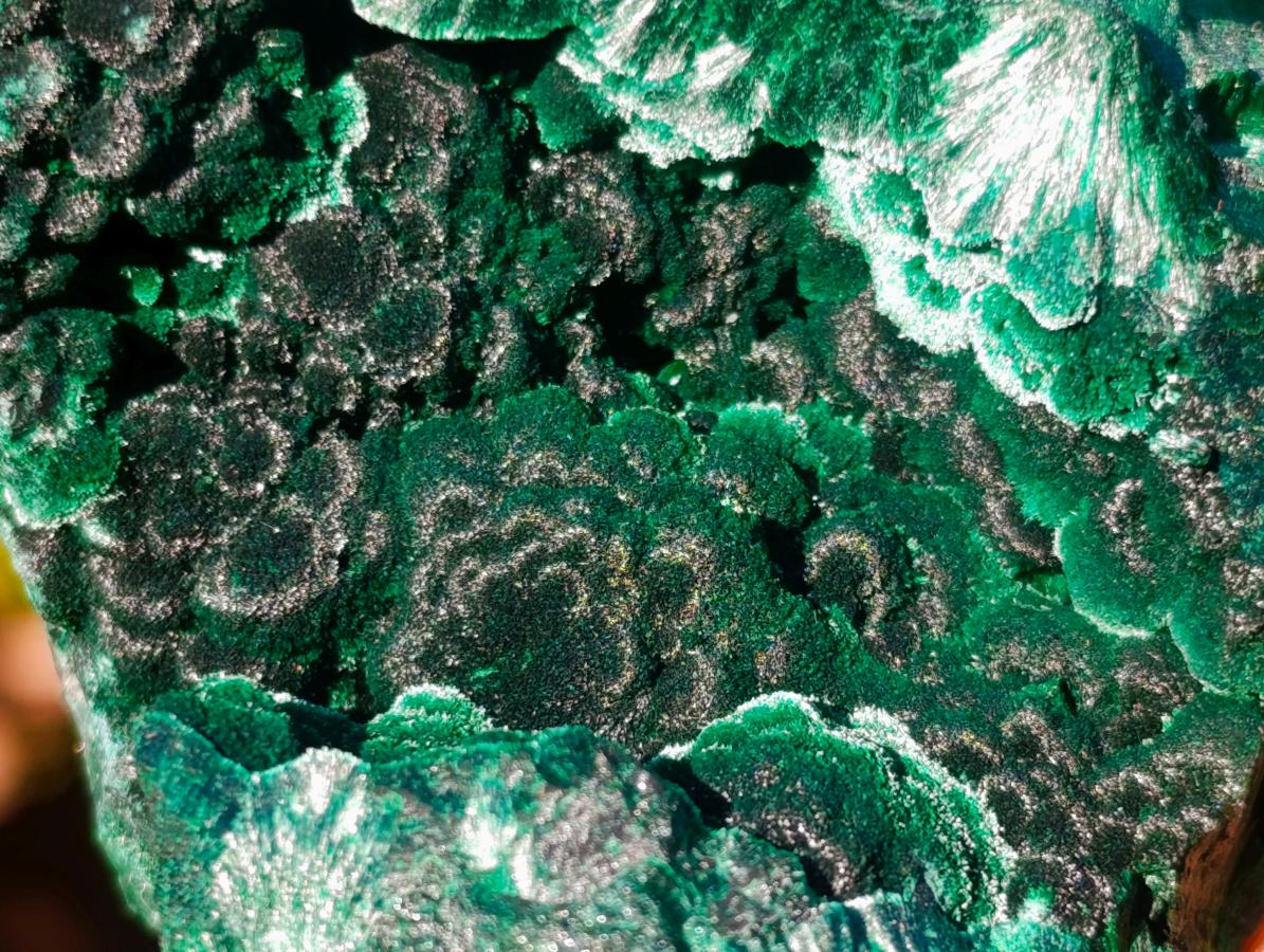 Natural Silky Malachite Specimens x 6 From Kasompe, Congo - Toprock Gemstones and Minerals 