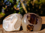 Polished Mix of Agate Standing Free Forms x 5 From Madagascar - Toprock Gemstones and Minerals 