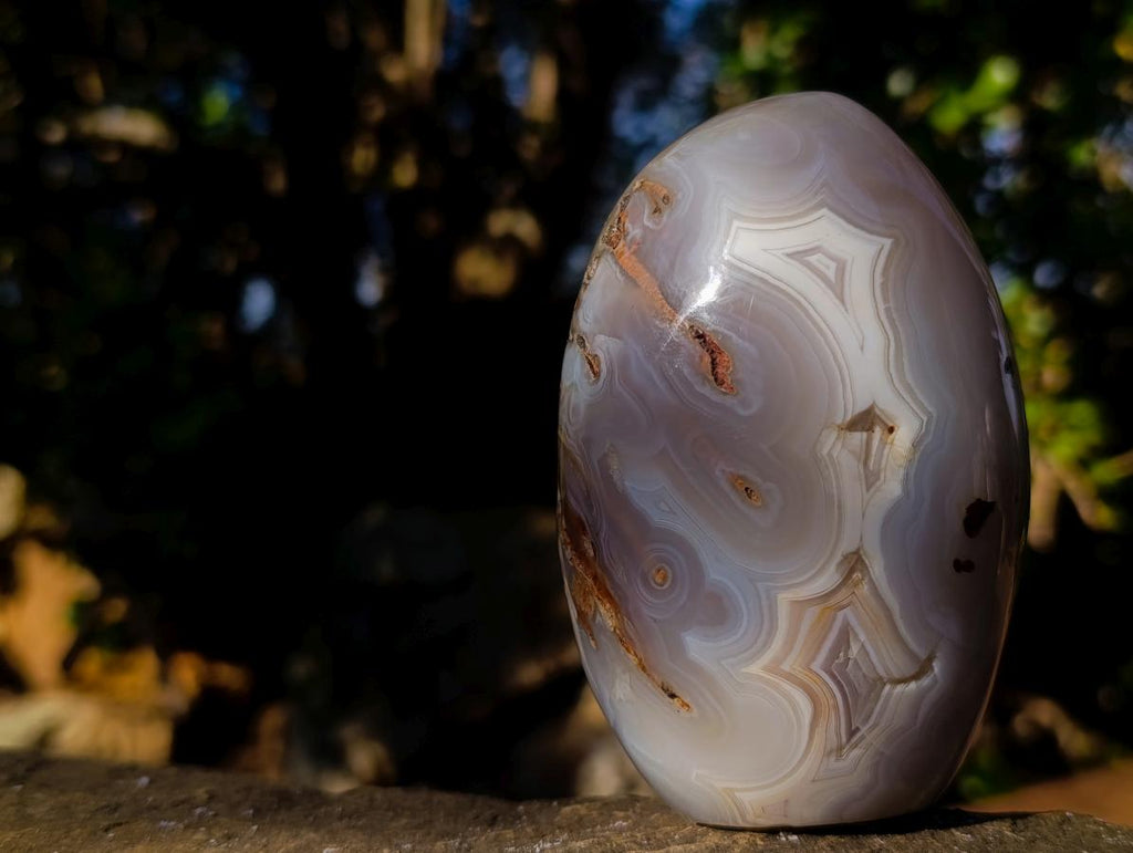 Polished Mix of Agate Standing Free Forms x 5 From Madagascar - Toprock Gemstones and Minerals 