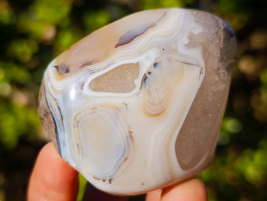 Polished Mix of Agate Standing Free Forms x 5 From Madagascar - Toprock Gemstones and Minerals 
