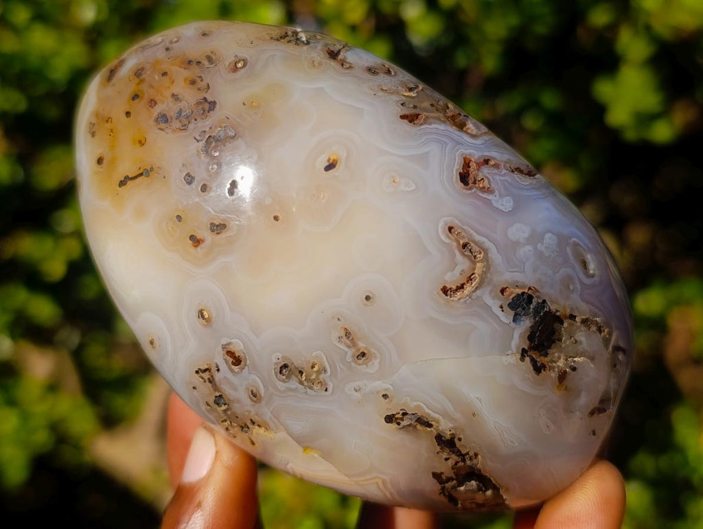 Polished Mix of Agate Standing Free Forms x 5 From Madagascar - Toprock Gemstones and Minerals 