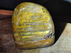 Polished Nellite Tigers Eye Standing Display Pieces x 3 From Prieska, South Africa - Toprock Gemstones and Minerals 
