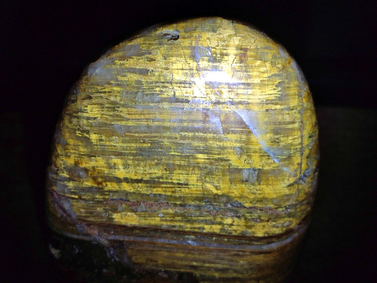 Polished Nellite Tigers Eye Standing Display Pieces x 3 From Prieska, South Africa - Toprock Gemstones and Minerals 