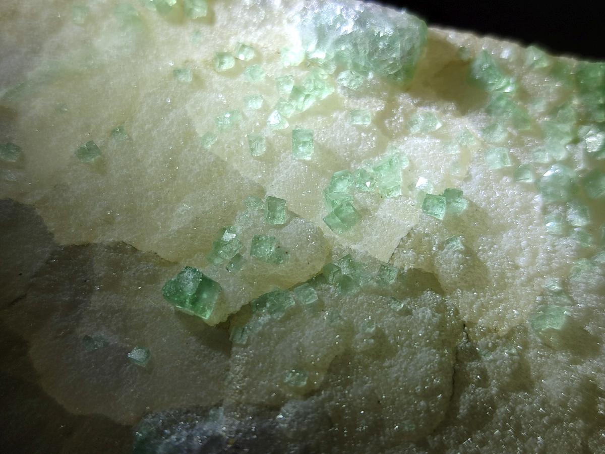Natural Green Cubic Fluorite Specimens x 3 From Mandrosonoro, Madagascar - Toprock Gemstones and Minerals 