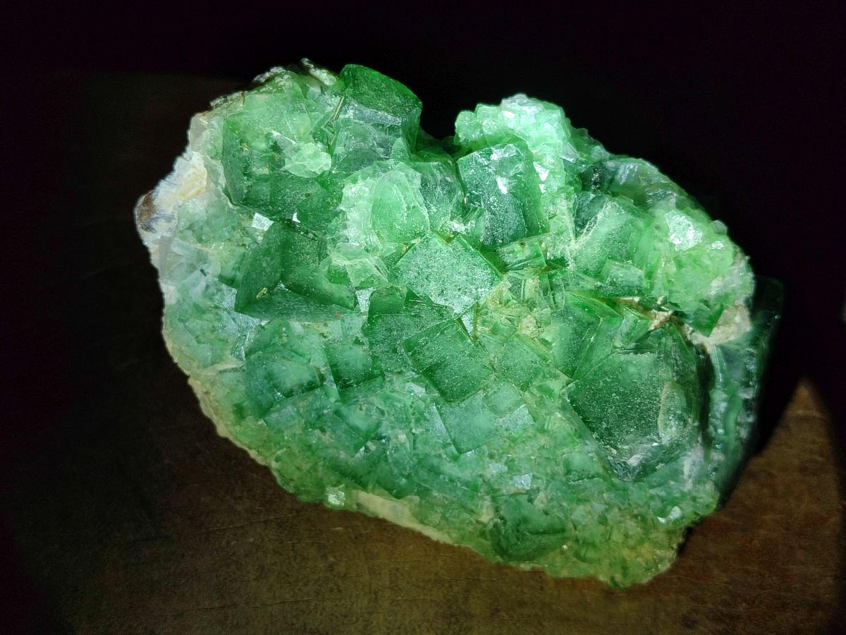 Natural Green Cubic Fluorite Specimens x 3 From Mandrosonoro, Madagascar - Toprock Gemstones and Minerals 