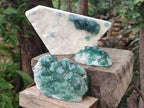 Natural Green Cubic Fluorite Specimens x 3 From Mandrosonoro, Madagascar - Toprock Gemstones and Minerals 