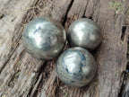 Polished Basalt Pharaoh Stone Spheres x 3 From Iron Duke Mine, Zimbabwe - Toprock Gemstones and Minerals 