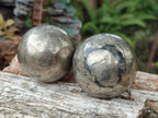Polished Basalt Pharaoh Stone Spheres x 3 From Iron Duke Mine, Zimbabwe - Toprock Gemstones and Minerals 
