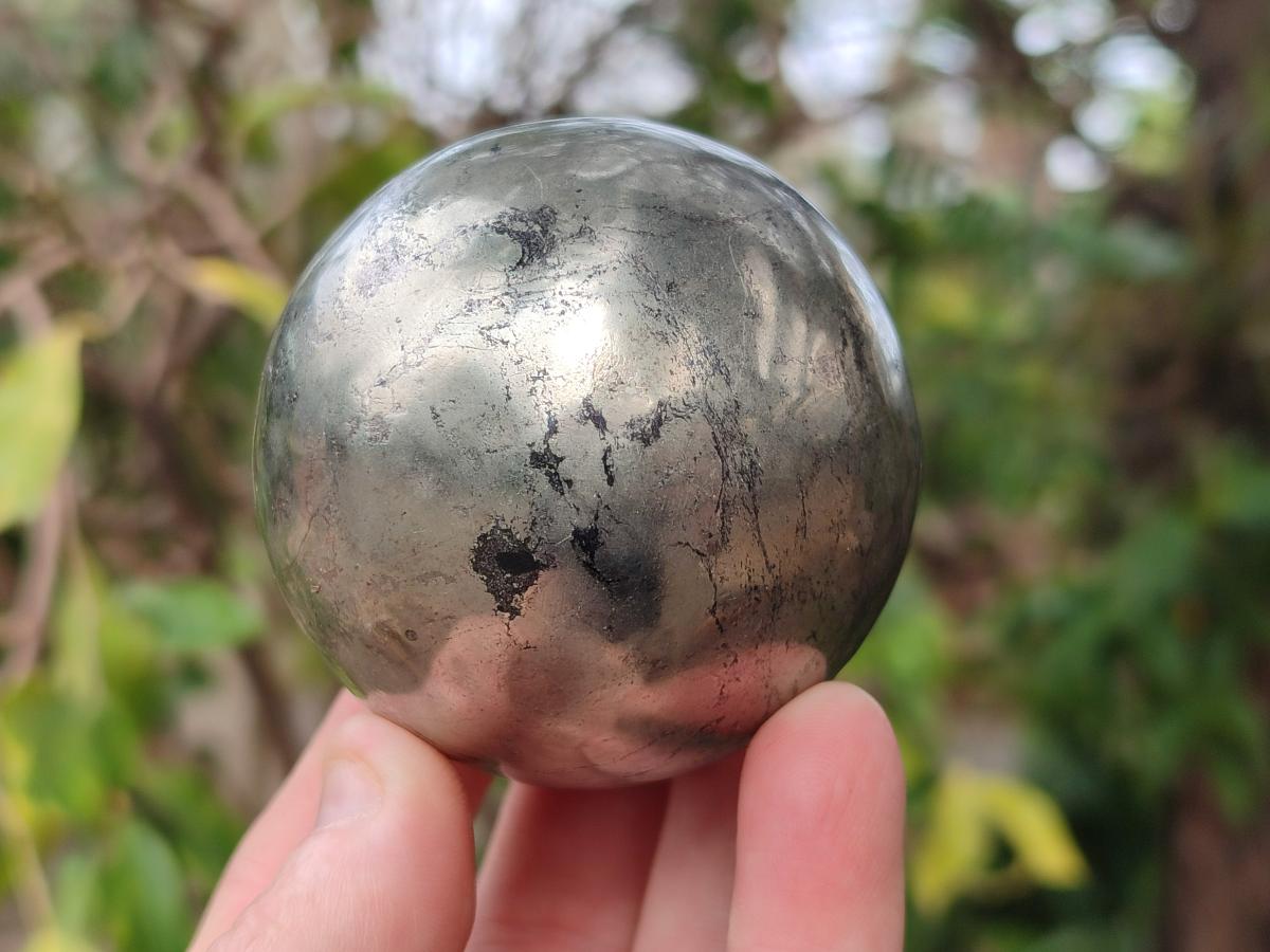 Polished Basalt Pharaoh Stone Spheres x 3 From Iron Duke Mine, Zimbabwe - Toprock Gemstones and Minerals 