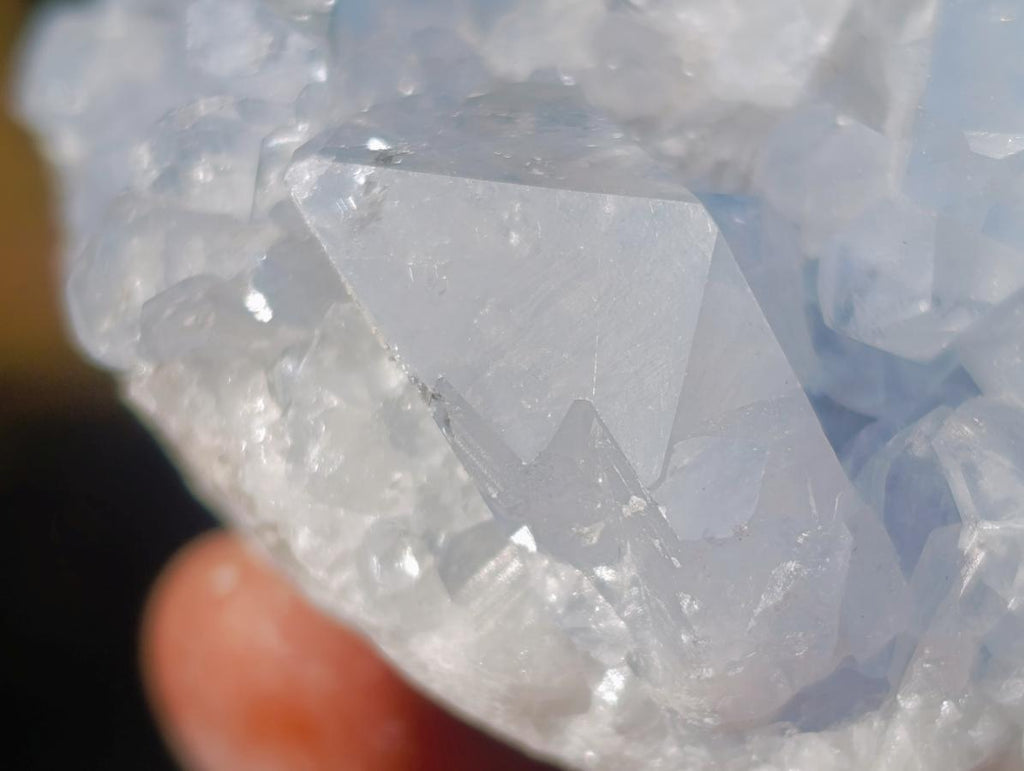 Natural Blue Celestite Specimens x 20 From Sakoany, Madagascar - Toprock Gemstones and Minerals 