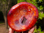 Polished Carnelian Agate Gemstone Bowls x 3 From Madagascar - Toprock Gemstones and Minerals 