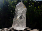 Polished Clear Quartz Display Crystals with Limonite Veils x 2 From Madagascar - Toprock Gemstones and Minerals 