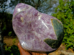 Polished XL Rare Anhydrite Standing Display Piece x 1 Tulear, Madagascar - Toprock Gemstones and Minerals 