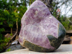 Polished XL Rare Anhydrite Standing Display Piece x 1 Tulear, Madagascar - Toprock Gemstones and Minerals 