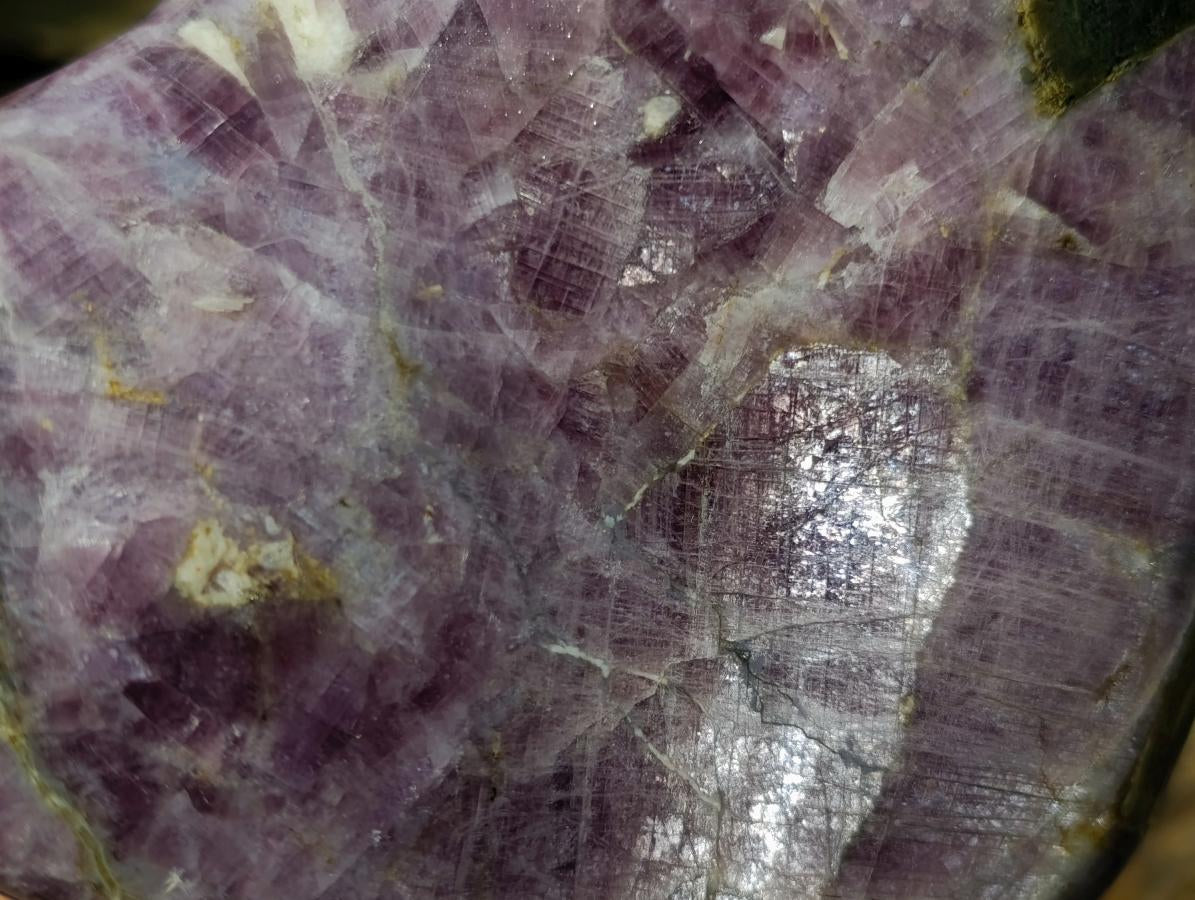 Polished XL Rare Anhydrite Standing Display Piece x 1 Tulear, Madagascar - Toprock Gemstones and Minerals 