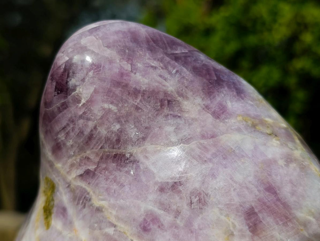 Polished XL Rare Anhydrite Standing Display Piece x 1 Tulear, Madagascar - Toprock Gemstones and Minerals 