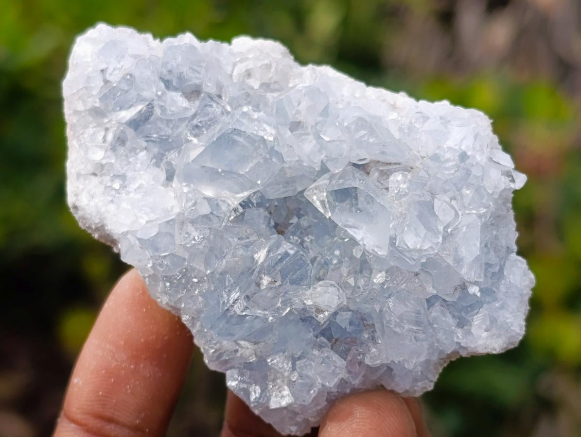 Natural Blue Celestite Specimens x 12 From Sakoany, Madagascar - Toprock Gemstones and Minerals 