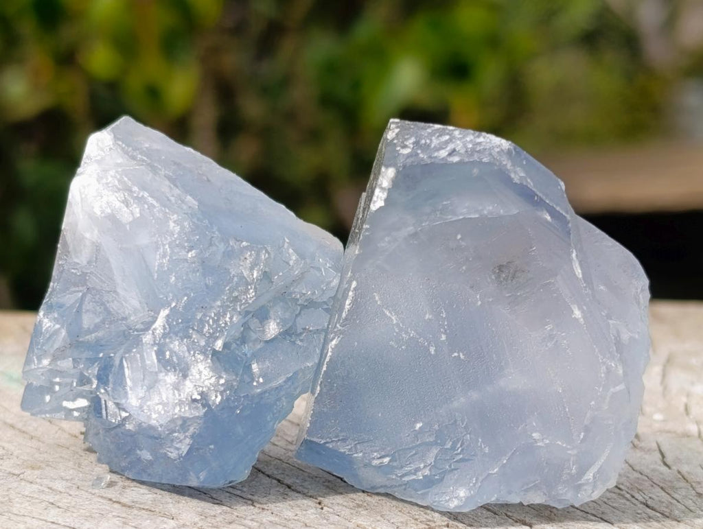 Natural Blue Celestite Specimens x 12 From Sakoany, Madagascar - Toprock Gemstones and Minerals 