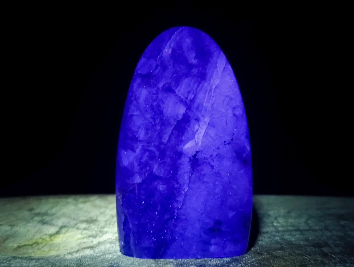 Polished Watermelon Fluorite Standing Display Pieces x 3 From Uis, Namibia - Toprock Gemstones and Minerals 