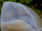 Polished Blue Lace Agate Free Forms and Standing Display Pieces x 6 From Nsanje, Malawi - Toprock Gemstones and Minerals 