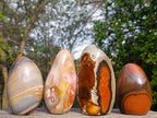 Polished Polychrome Jasper Standing Display Pieces x 4 From NW Coast, Madagascar - Toprock Gemstones and Minerals 