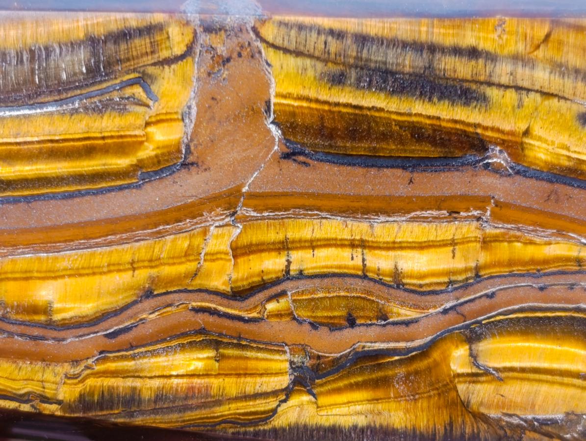 Polished Golden Tigers Eye Display Crystals x 3 From Prieska, South Africa - Toprock Gemstones and Minerals 