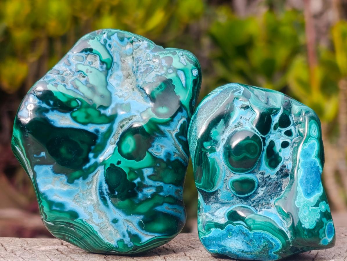 Polished Malacolla Free Forms x 12 From Kulukuluku, Congo - Toprock Gemstones and Minerals 