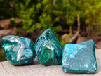 Polished Malacolla Free Forms x 12 From Kulukuluku, Congo - Toprock Gemstones and Minerals 