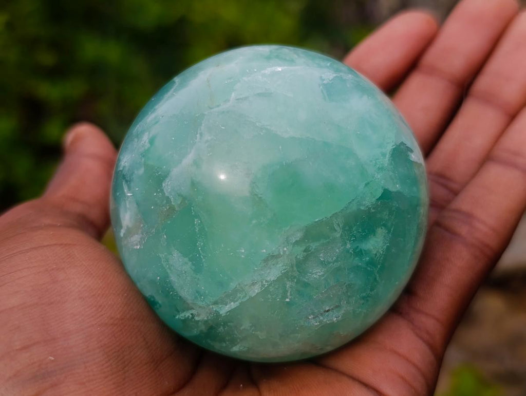 Polished Watermelon Fluorite Spheres x 2 From Uis, Namibia - Toprock Gemstones and Minerals 