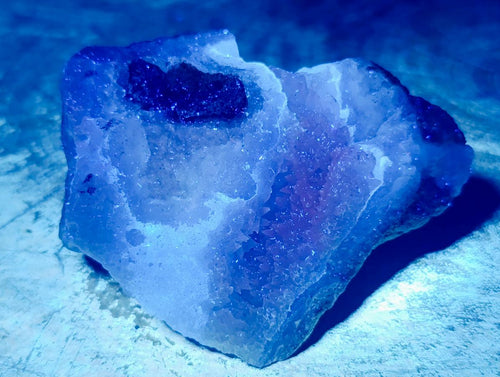 Natural Blue Lace Agate Geodes with Dogtooth Calcite x 12 From Nsanje, Malawi - Toprock Gemstones and Minerals 