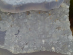 Natural Blue Lace Agate Geodes with Dogtooth Calcite x 12 From Nsanje, Malawi - Toprock Gemstones and Minerals 