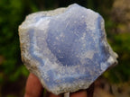 Natural Blue Lace Agate Geodes with Dogtooth Calcite x 12 From Nsanje, Malawi - Toprock Gemstones and Minerals 