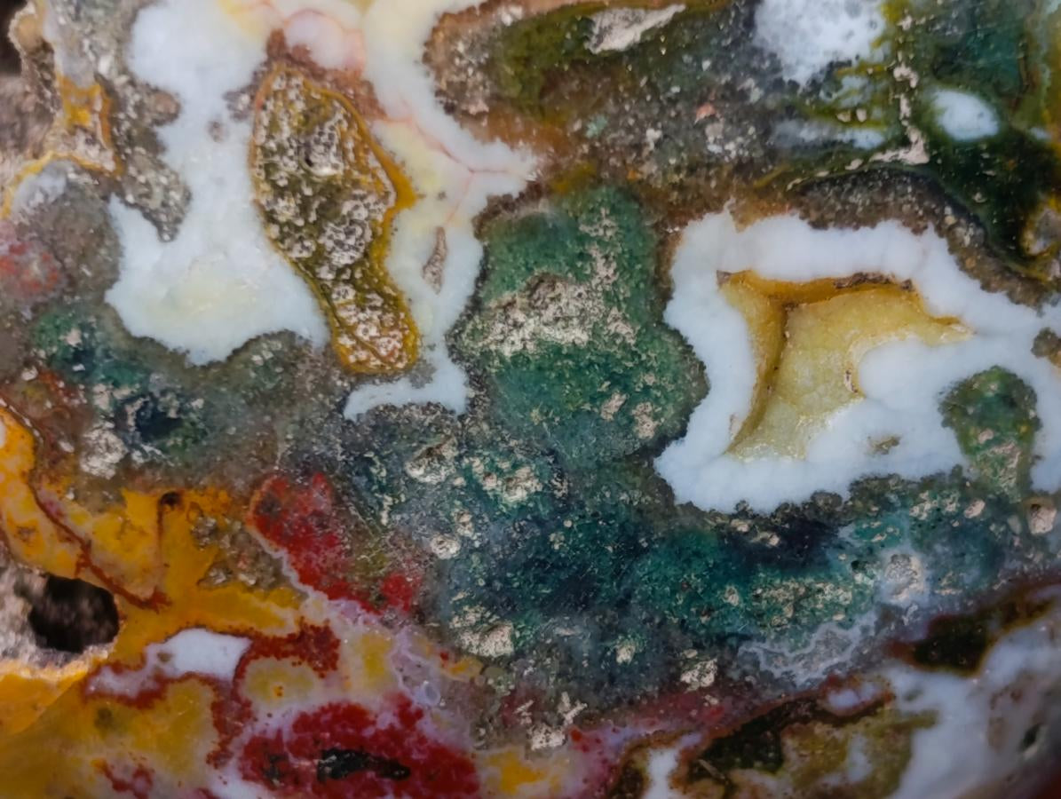 Polished Rare Ocean Jasper Galets x 24 From Northwest Coast, Madagascar - Toprock Gemstones and Minerals 