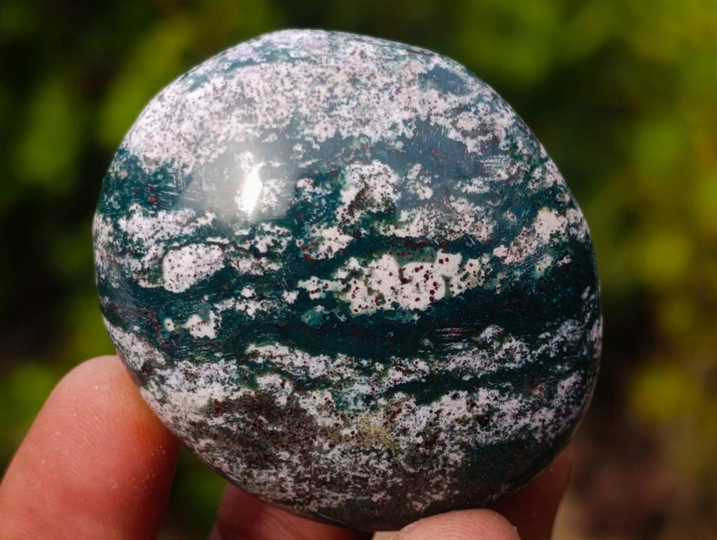 Polished Rare Ocean Jasper Galets x 24 From Northwest Coast, Madagascar - Toprock Gemstones and Minerals 
