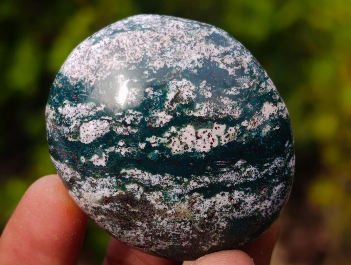 Polished Rare Ocean Jasper Galets x 24 From Northwest Coast, Madagascar - Toprock Gemstones and Minerals 