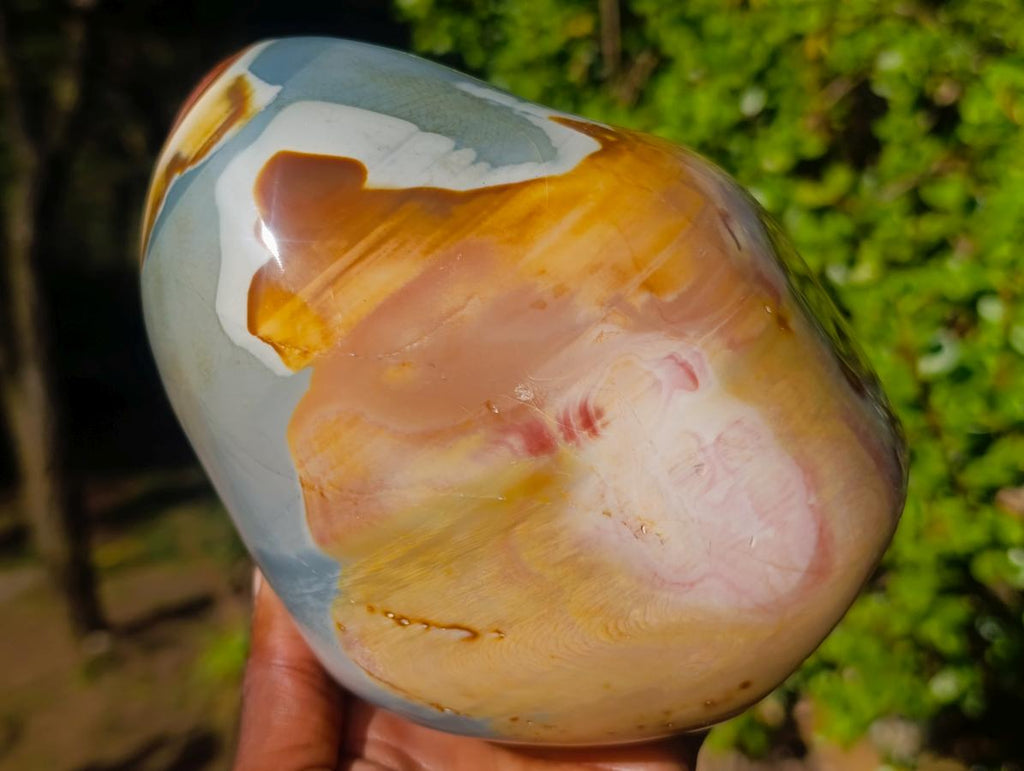 Polished Large Polychrome Jasper Standing Display Piece x 1 From NW Coast, Madagascar - Toprock Gemstones and Minerals 