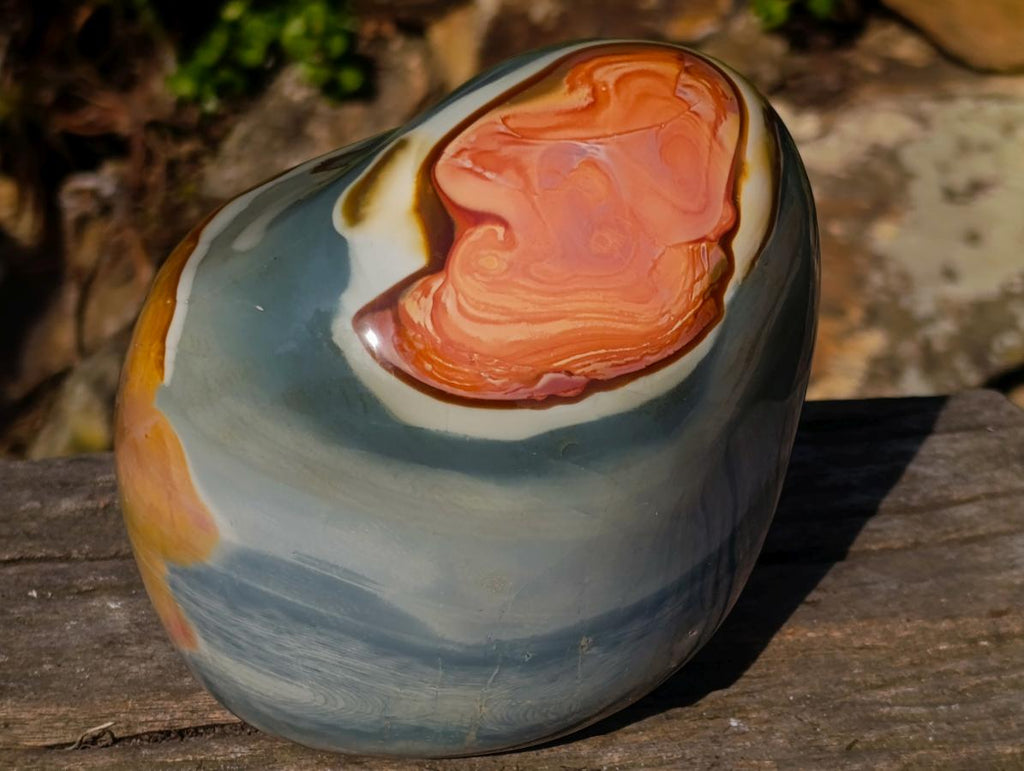 Polished Large Polychrome Jasper Standing Display Piece x 1 From NW Coast, Madagascar - Toprock Gemstones and Minerals 
