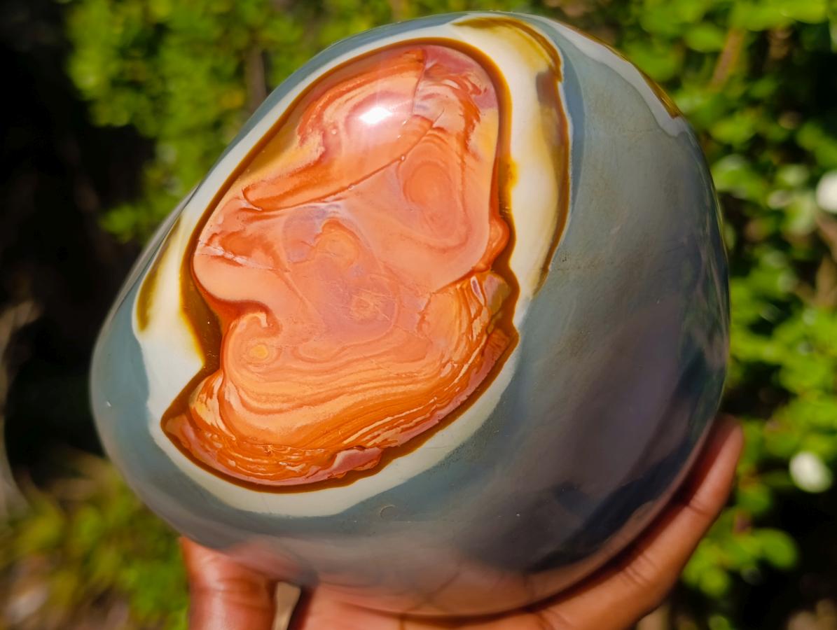 Polished Large Polychrome Jasper Standing Display Piece x 1 From NW Coast, Madagascar - Toprock Gemstones and Minerals 