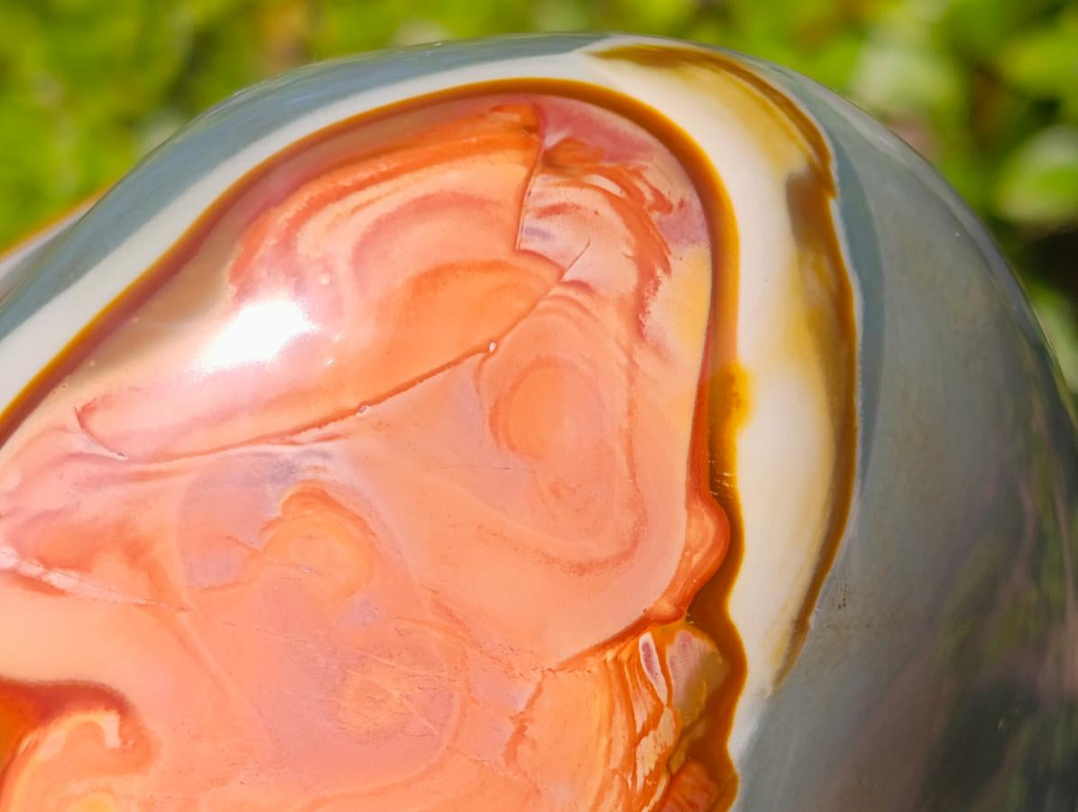 Polished Large Polychrome Jasper Standing Display Piece x 1 From NW Coast, Madagascar - Toprock Gemstones and Minerals 