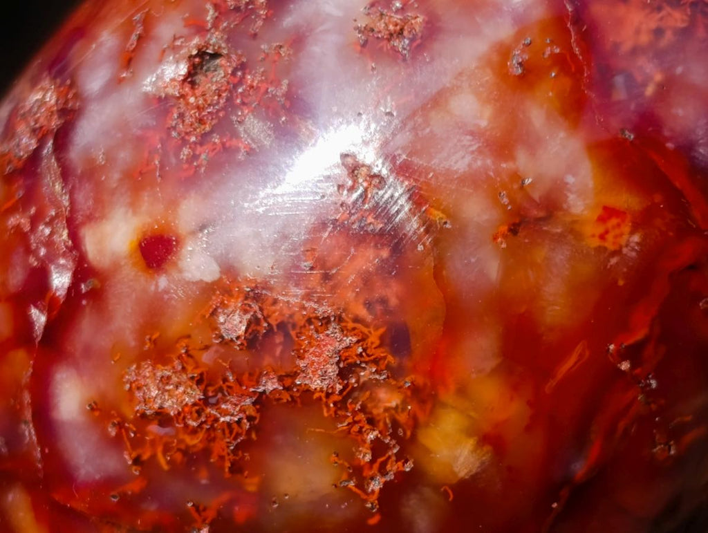 Polished Carnelian Agate Gemstone Eggs x 6 From Madagascar - Toprock Gemstones and Minerals 
