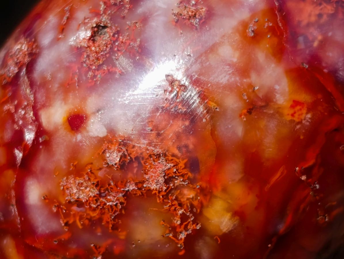 Polished Carnelian Agate Gemstone Eggs x 6 From Madagascar - Toprock Gemstones and Minerals 