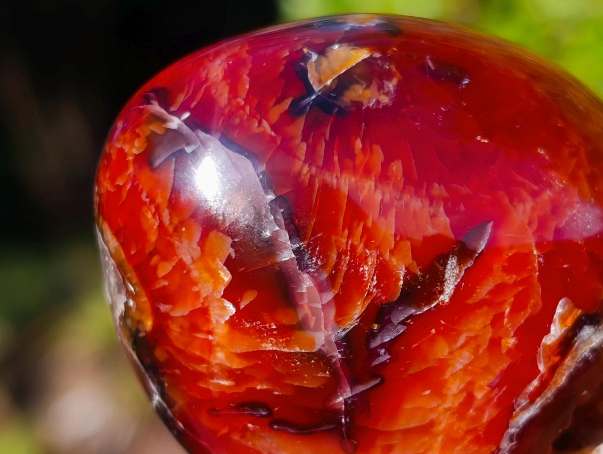 Polished Carnelian Agate Gemstone Eggs x 6 From Madagascar - Toprock Gemstones and Minerals 