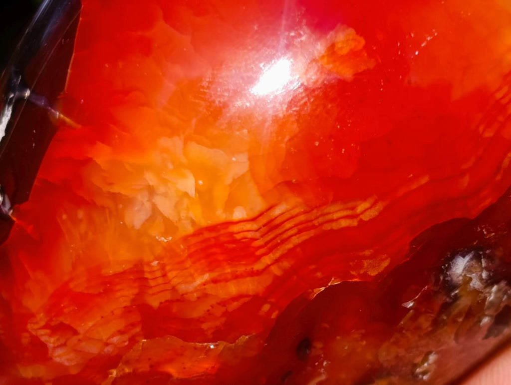 Polished Carnelian Agate Gemstone Eggs x 6 From Madagascar - Toprock Gemstones and Minerals 