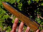 Polished Golden Tigers Eye Display Crystals x 3 From Prieska, South Africa - Toprock Gemstones and Minerals 