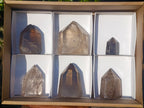 Polished Smokey Quartz Display Crystals x 6 From Madagascar - Toprock Gemstones and Minerals 
