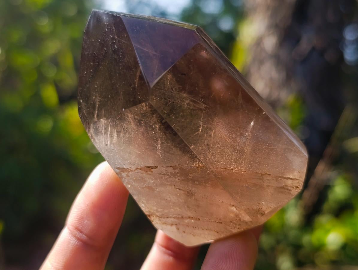 Polished Smokey Quartz Display Crystals x 6 From Madagascar - Toprock Gemstones and Minerals 