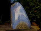 Polished Blue Lace Agate Standing Display Pieces x 2 From Nsanje, Malawi - Toprock Gemstones and Minerals 