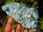 Natural Cabinet Size Green Cubic Fluorite Specimens x 4 From Mandrosonoro, Madagascar - Toprock Gemstones and Minerals 