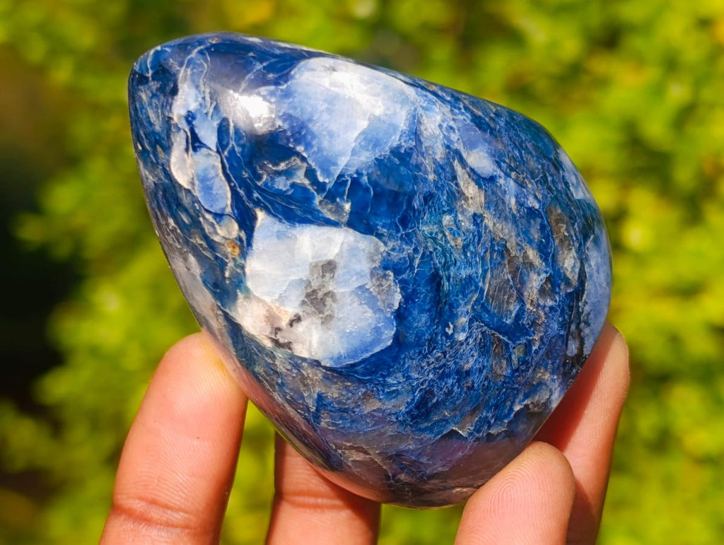 Polished Ultra Rare Dumortierite Standing Display Pieces x 6 From Madagascar - Toprock Gemstones and Minerals 